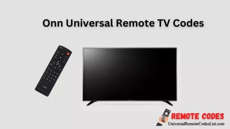 ONN Universal Remote Code