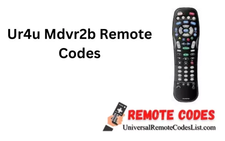 Ur4u Mdvr2b Remote Codes