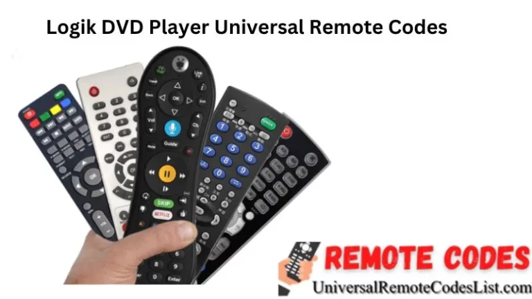 Logik DVD Player Universal Remote Codes