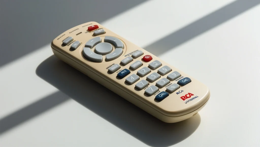 RCA universal remote with labeled buttons