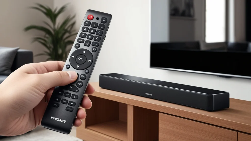 Universal remote controlling Samsung soundbar