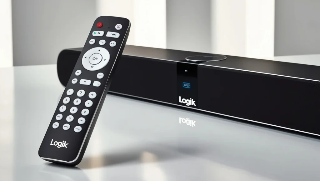 Universal remote and Logik soundbar setup